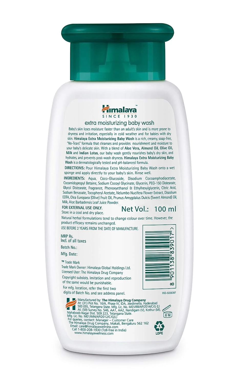 Himalaya Herbals - Refreshing Baby Wash, 100 ml-2.webp